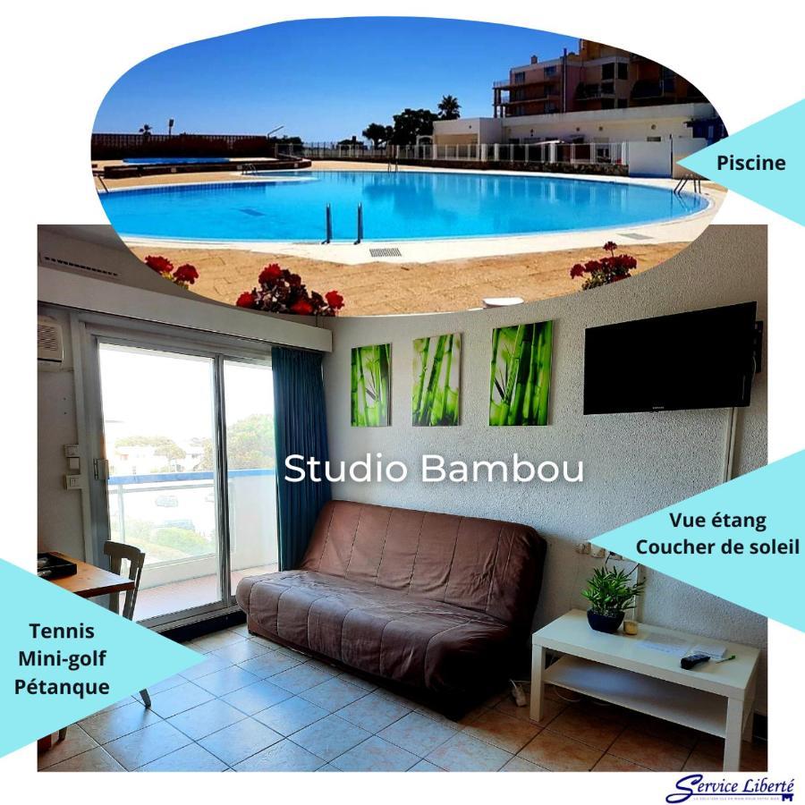 شقة Le Barcarès  في Studio Bambou - Piscine - Acces Direct A La Plage - Lydia Playa المظهر الخارجي الصورة
